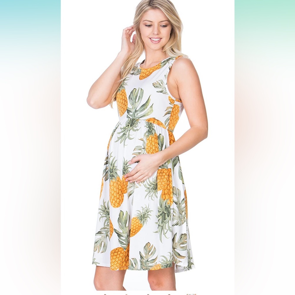 My Bump Pineapple Maternity Dress